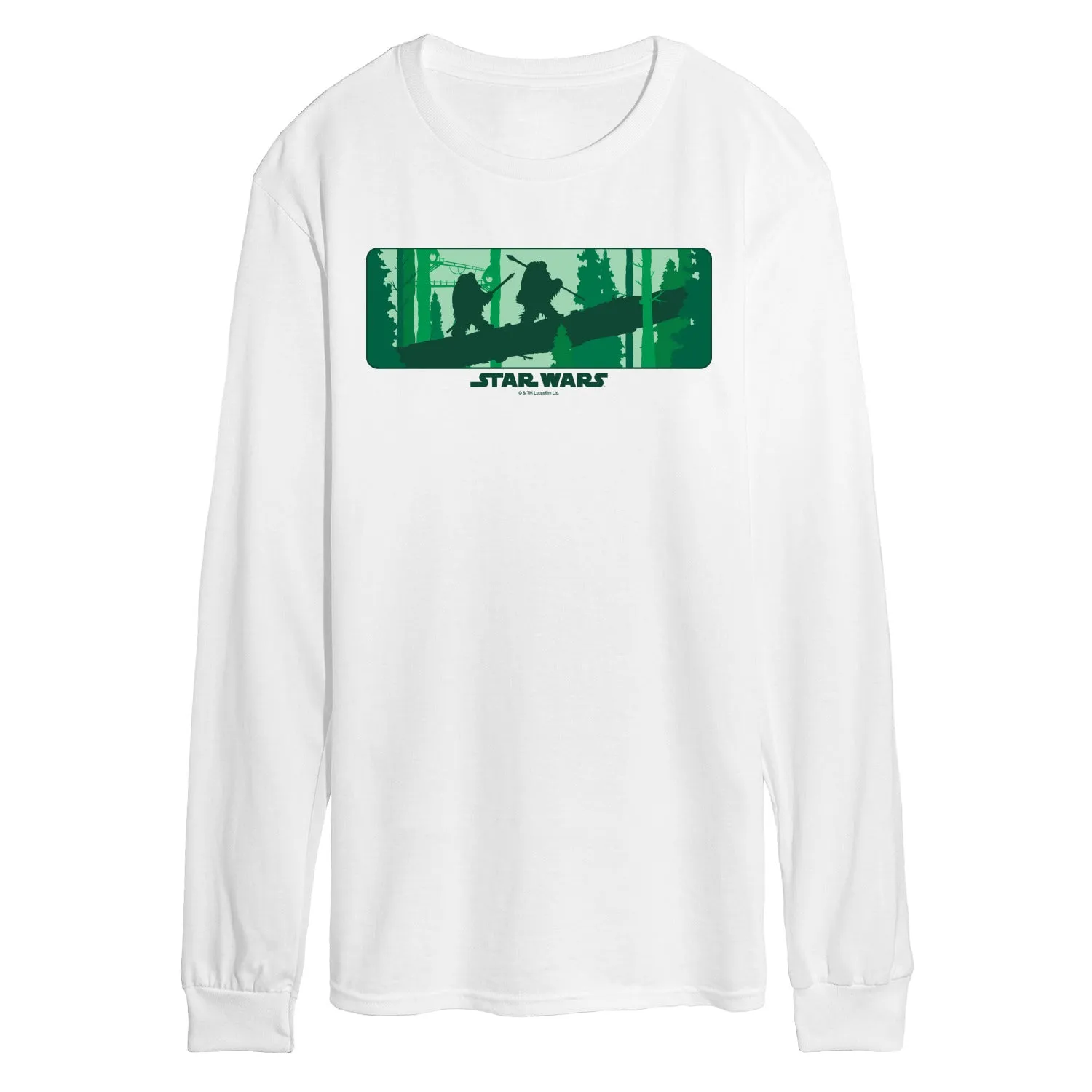 Star Wars - Ewok Forest - Men's Long Sleeve Graphic T-Shirt sold by Zulily