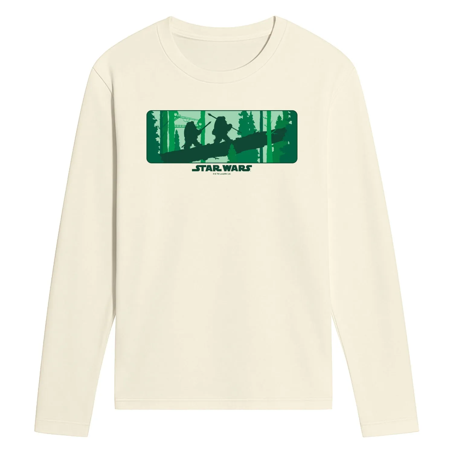 Star Wars - Ewok Forest - Men's Long Sleeve Graphic T-Shirt sold by Zulily product image thumbnail 3