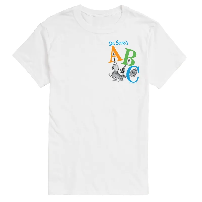 Dr. Seuss - ABC Book Cover - Men's Short Sleeve Graphic T-Shirt sold by Zulily