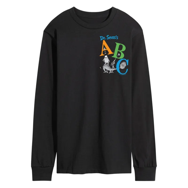 Dr. Seuss - ABC Book Cover - Men's Long Sleeve Graphic T-Shirt sold by Zulily