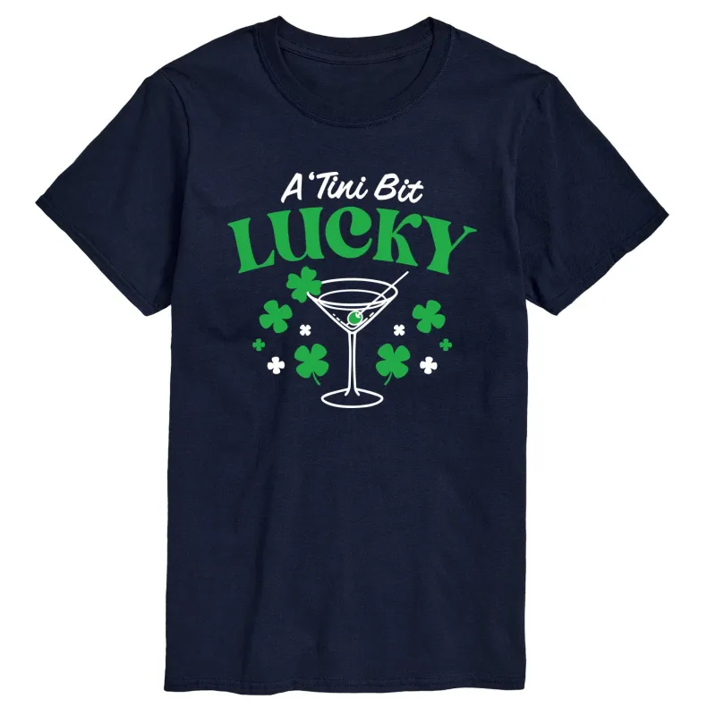 Instant Message - Tini Bit Lucky - Men's Short Sleeve Graphic T-Shirt sold by Zulily