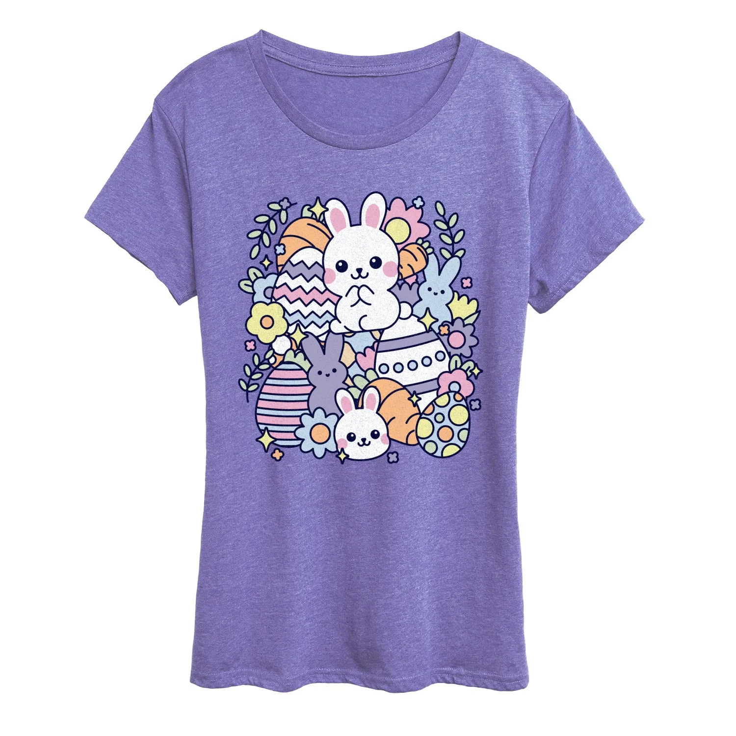 Instant Message - Easter Sticker Collage - Women's Short Sleeve Graphic T-Shirt sold by Zulily product image thumbnail 5