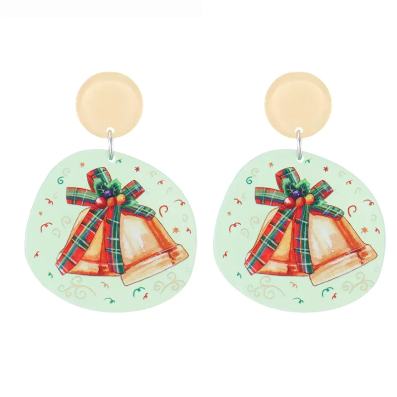 Don’t AsK Green Circular Christmas Bells Drop Earrings – Festive Holiday Jewellery for Women sold by Zulily