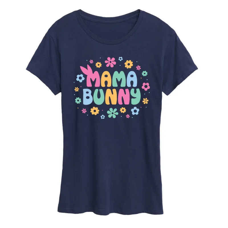 Instant Message - Mama Bunny - Women's Short Sleeve Graphic T-Shirt sold by Zulily
