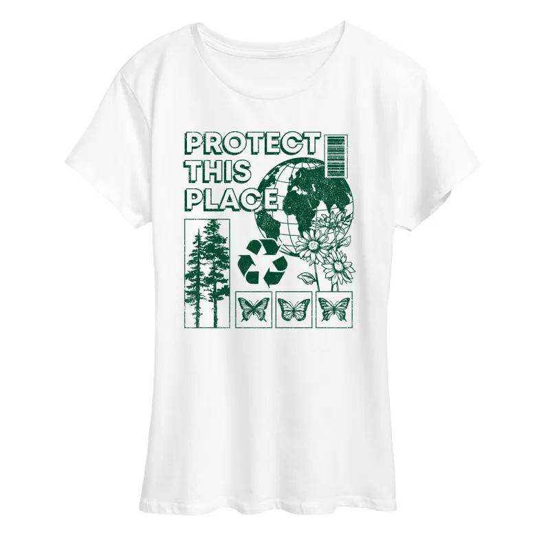 Instant Message - Protect This Place - Women's Short Sleeve Graphic T-Shirt sold by Zulily