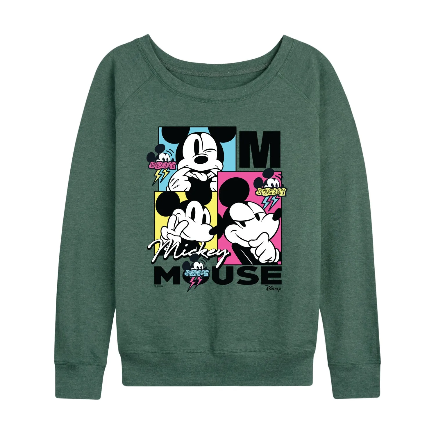 Disney - Cmyk Mickey - Women's French Terry Long Sleeve Pullover sold by Zulily product image thumbnail 2