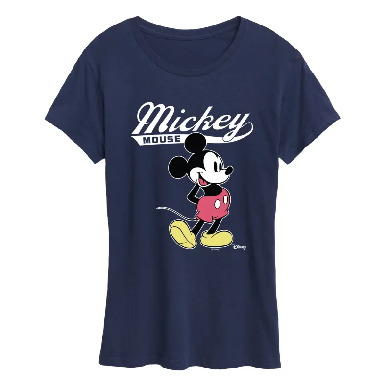 Disney - Mickey Mouse Varsity - Women's Short Sleeve Graphic T-Shirt sold by Zulily