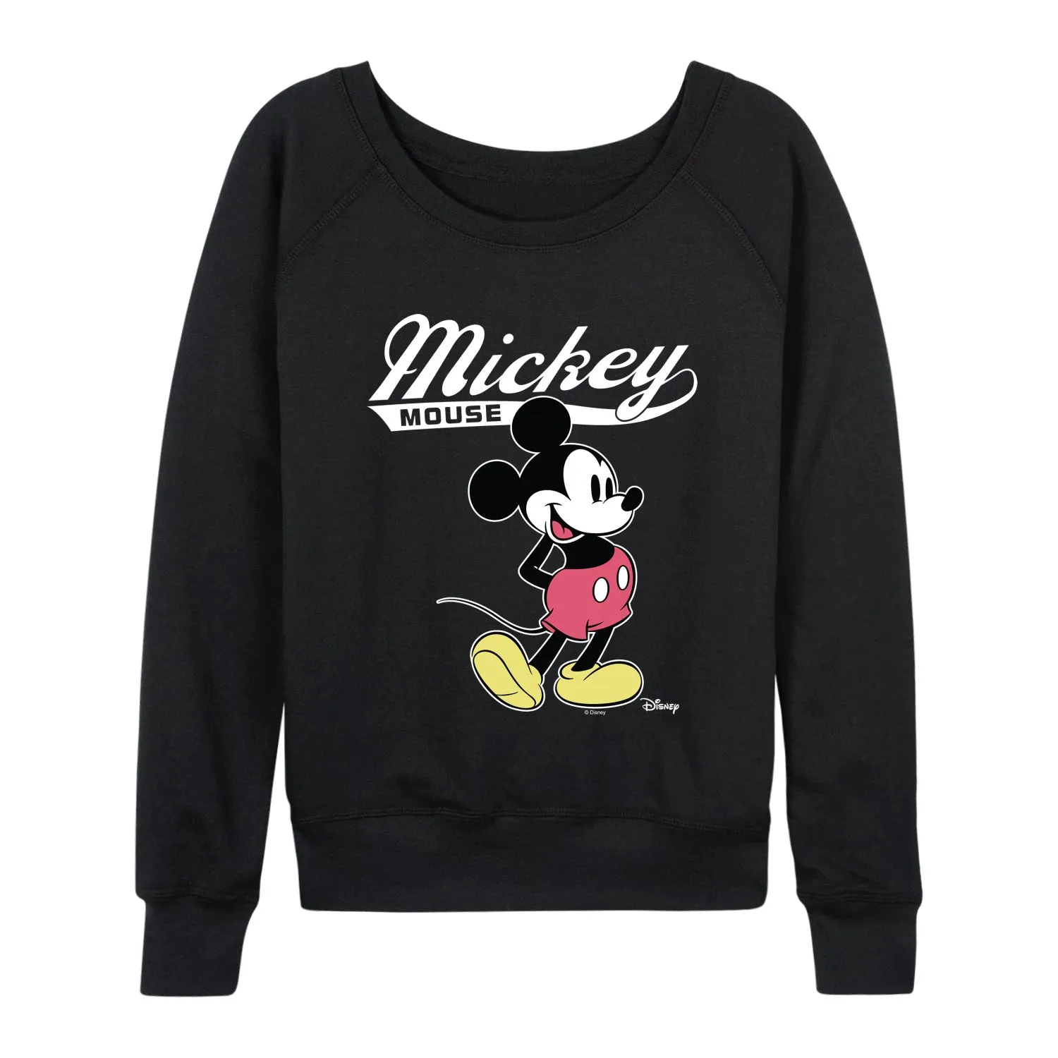Disney - Mickey Mouse Varsity - Women's French Terry Long Sleeve Pullover sold by Zulily product image thumbnail 3