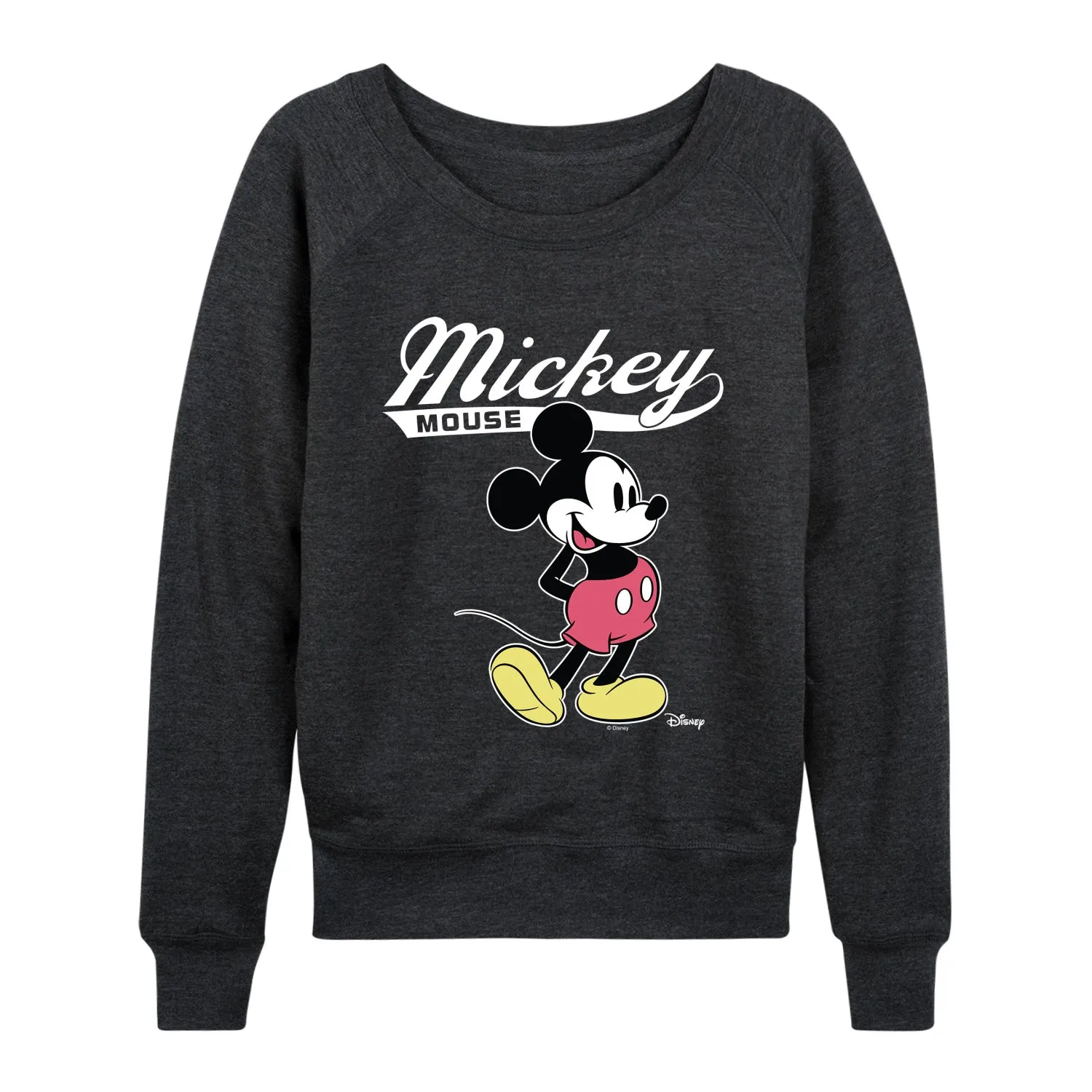 Disney - Mickey Mouse Varsity - Women's French Terry Long Sleeve Pullover sold by Zulily product image thumbnail 4