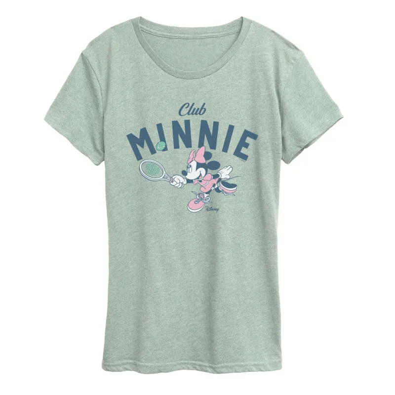 Disney - Club Minnie - Women's Short Sleeve Graphic T-Shirt sold by Zulily