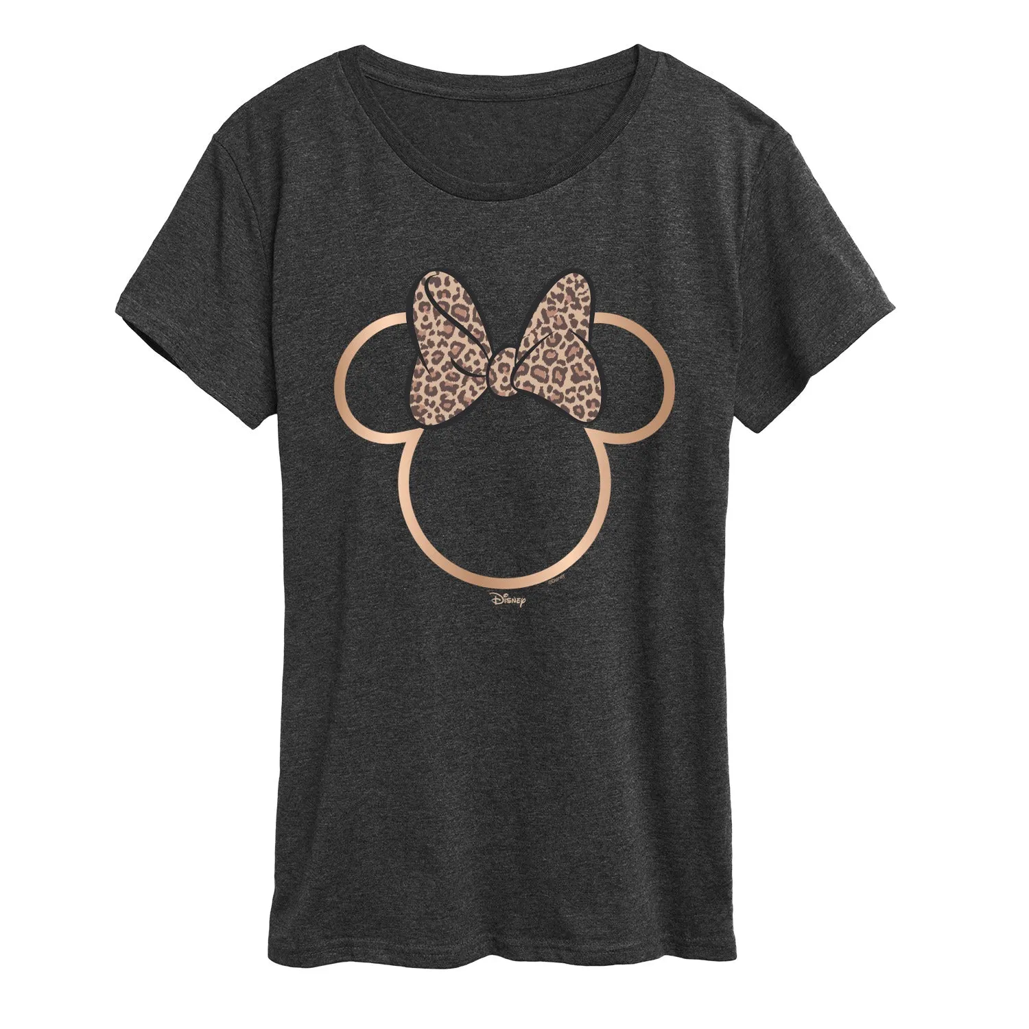 Disney - Minnie Leopard Print - Women's Short Sleeve Graphic T-Shirt sold by Zulily product image thumbnail 3