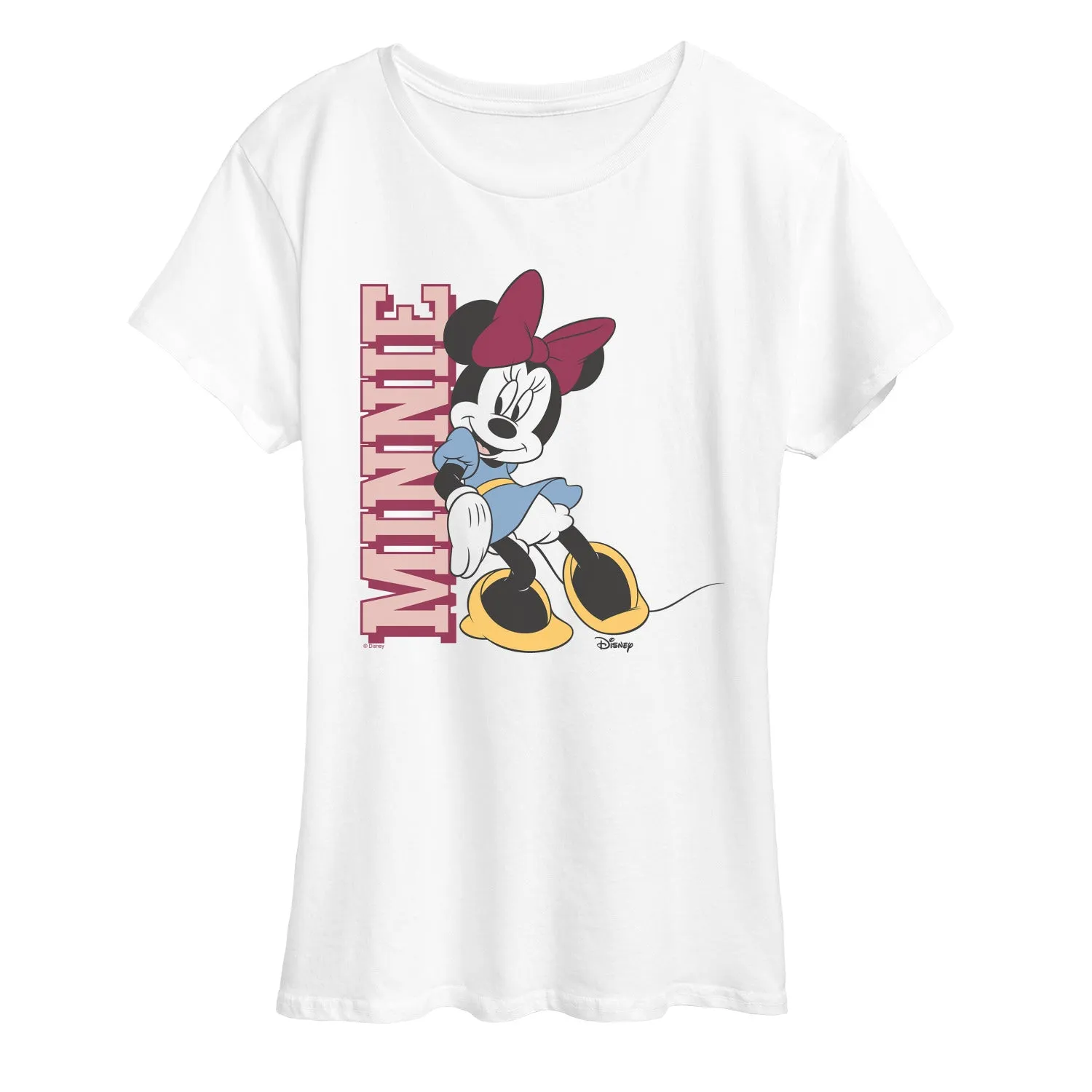 Disney - Minnie Name - Women's Short Sleeve Graphic T-Shirt sold by Zulily product image thumbnail 3