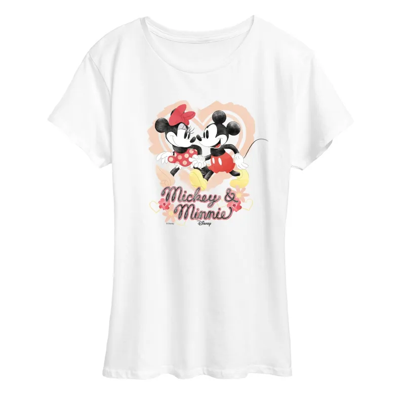 Disney - Mickey Minnie - Women's Short Sleeve Graphic T-Shirt sold by Zulily