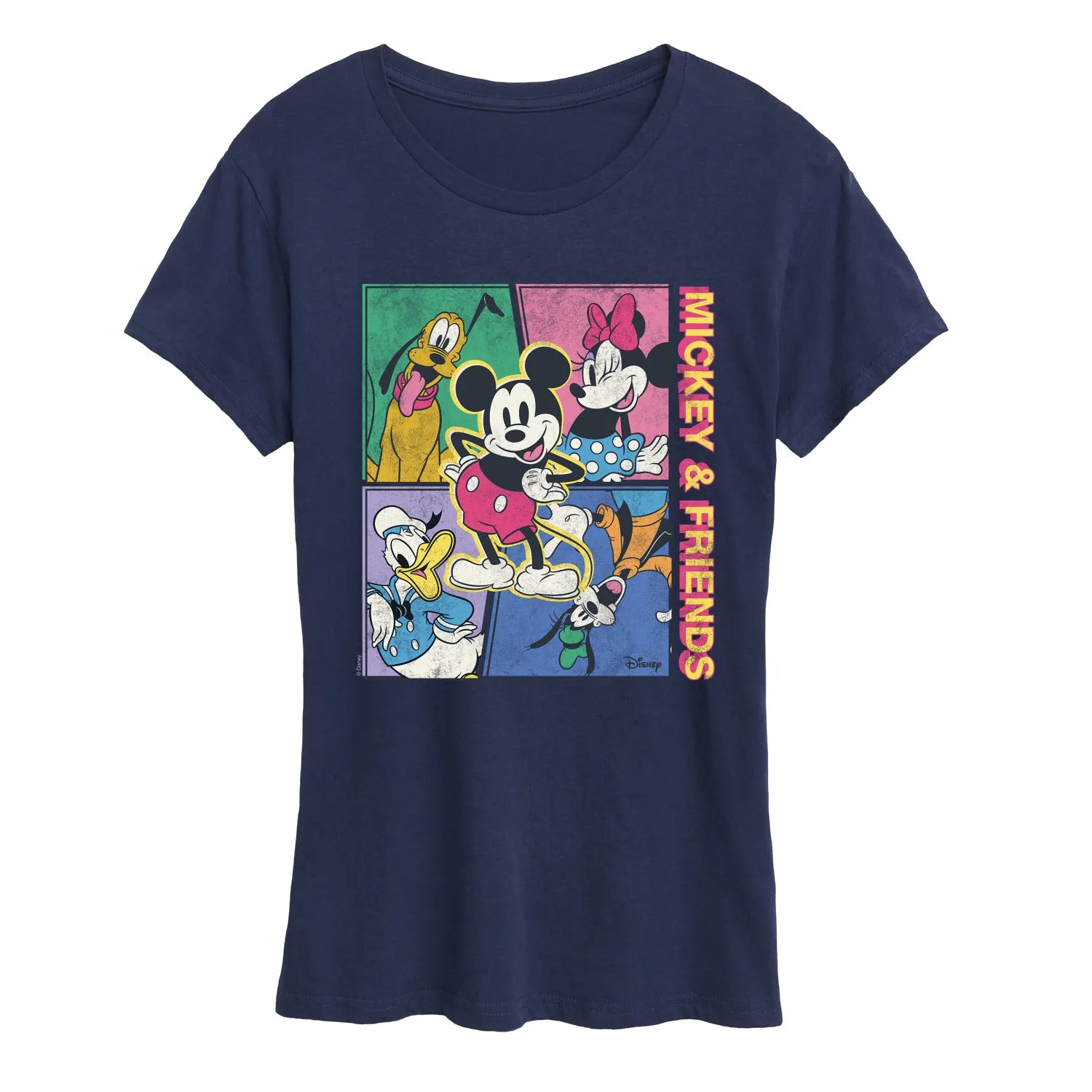 Disney - Mickey Friends Comic - Women's Short Sleeve Graphic T-Shirt sold by Zulily