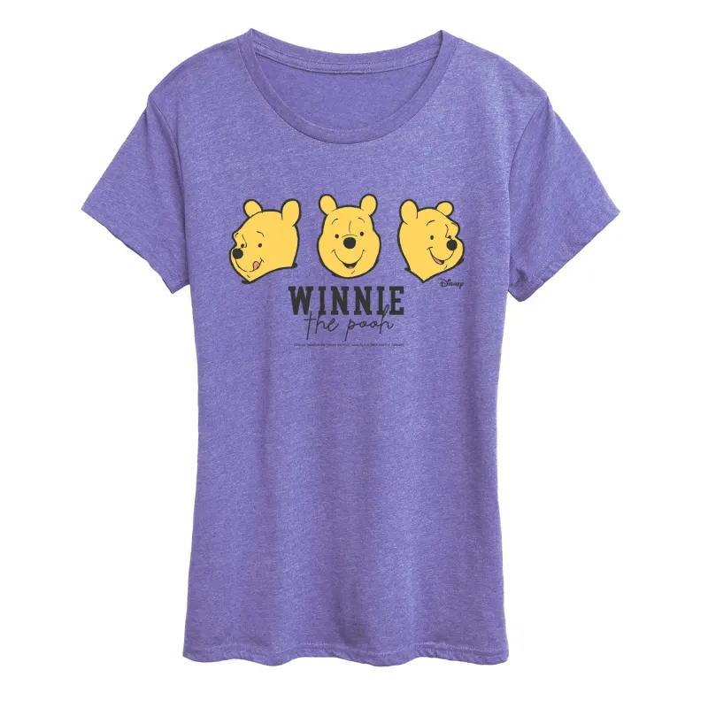 Winnie The Pooh - Pooh Faces - Women's Short Sleeve Graphic T-Shirt sold by Zulily