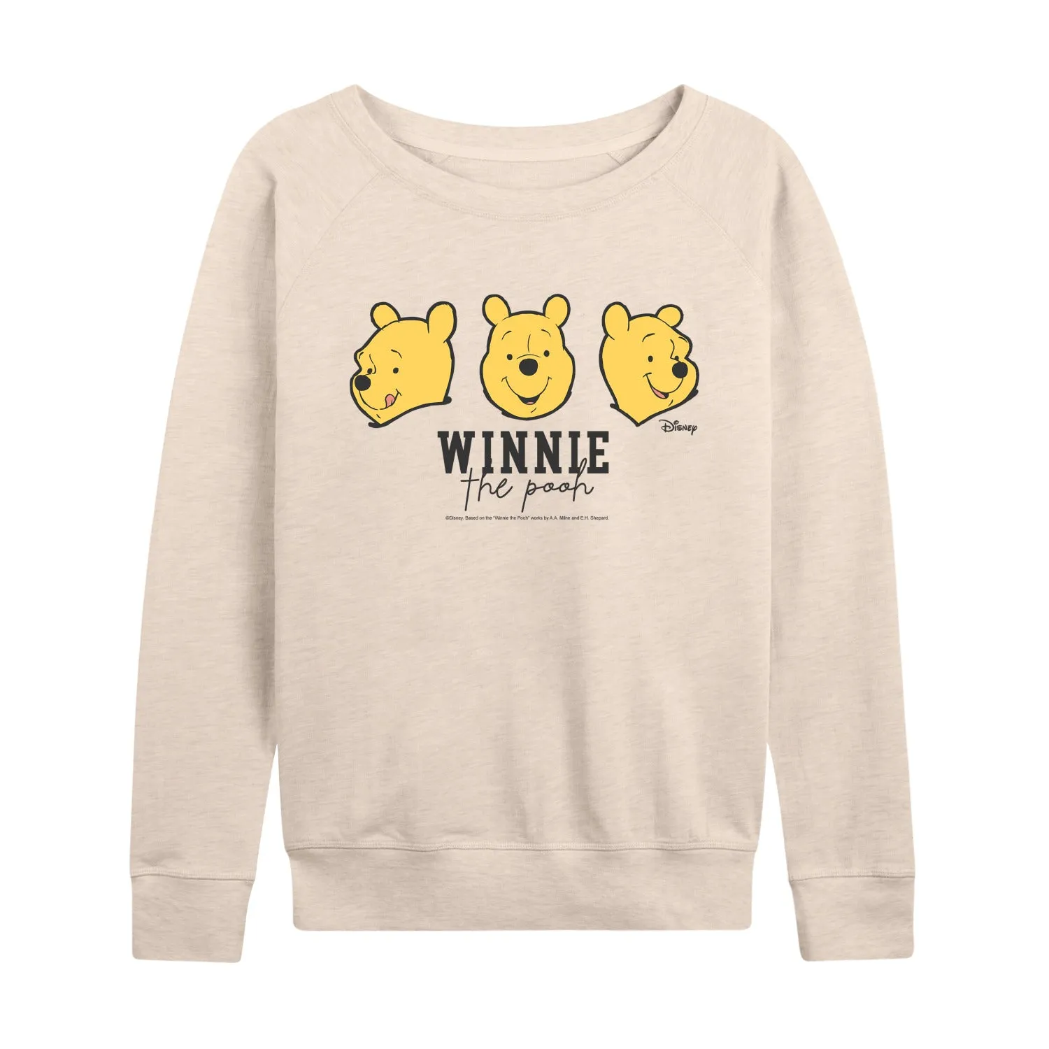 Winnie The Pooh - Pooh Faces - Women's French Terry Long Sleeve Pullover sold by Zulily product image thumbnail 2