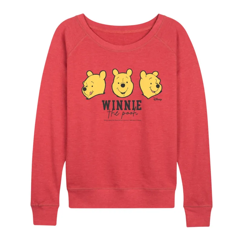 Winnie The Pooh - Pooh Faces - Women's French Terry Long Sleeve Pullover sold by Zulily