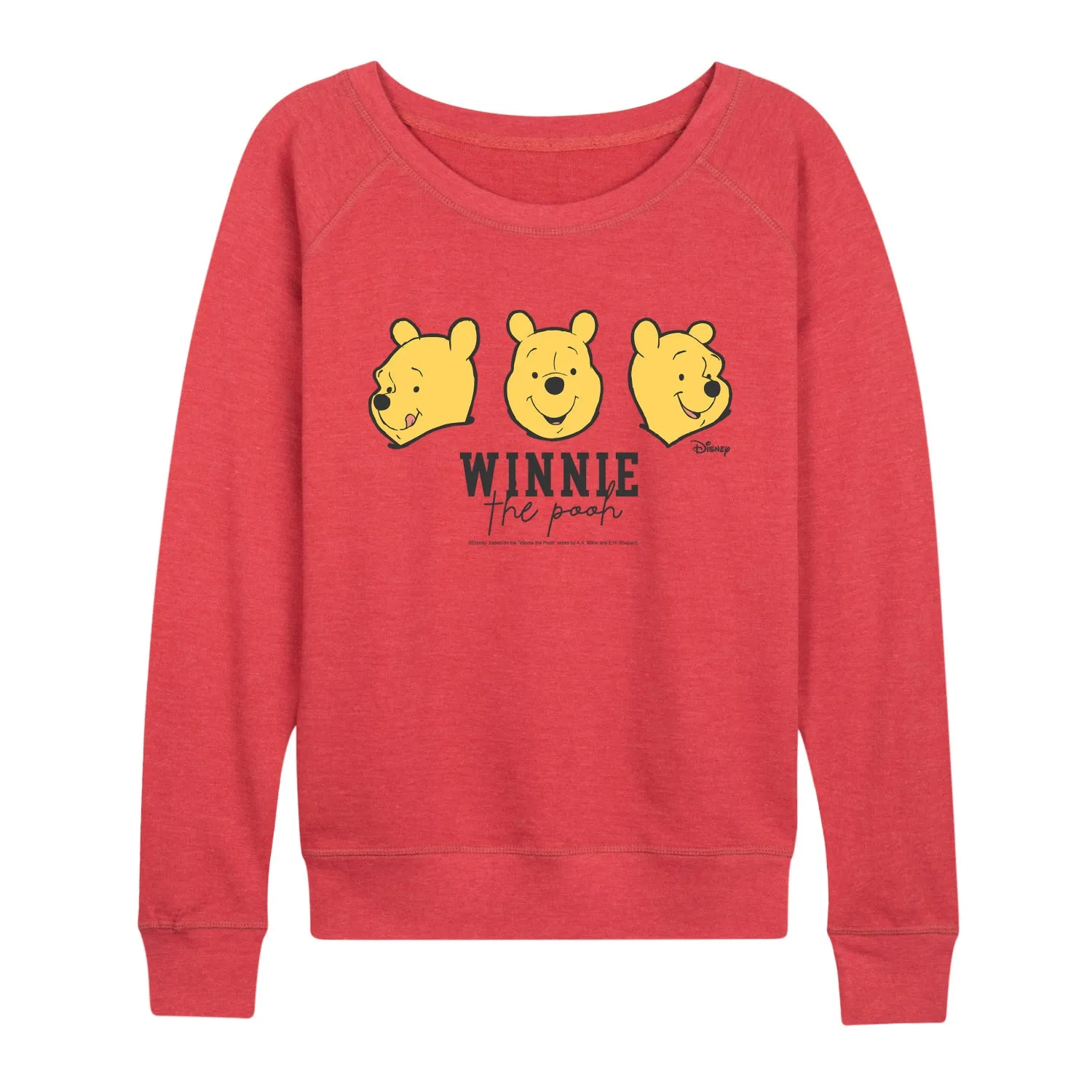 Winnie The Pooh - Pooh Faces - Women's French Terry Long Sleeve Pullover sold by Zulily