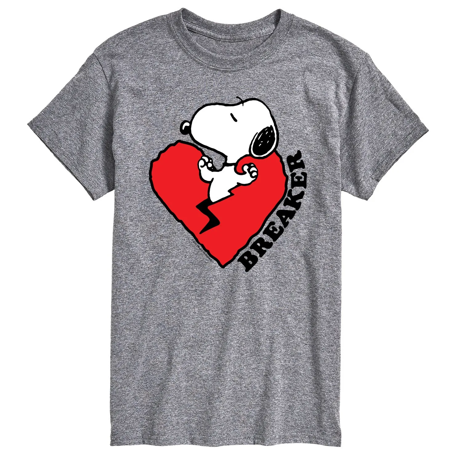 Peanuts - Heart Breaker - Men's Short Sleeve Graphic T-Shirt sold by Zulily