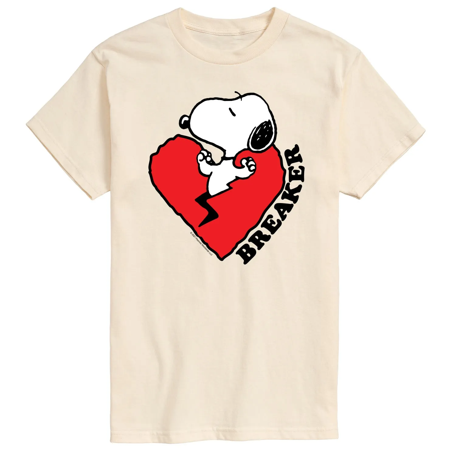 Peanuts - Heart Breaker - Men's Short Sleeve Graphic T-Shirt sold by Zulily product image thumbnail 2