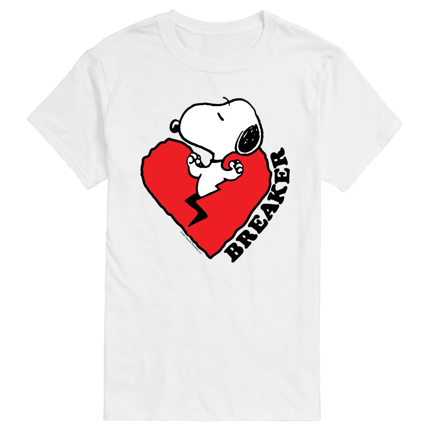 Peanuts - Heart Breaker - Men's Short Sleeve Graphic T-Shirt sold by Zulily product image thumbnail 3