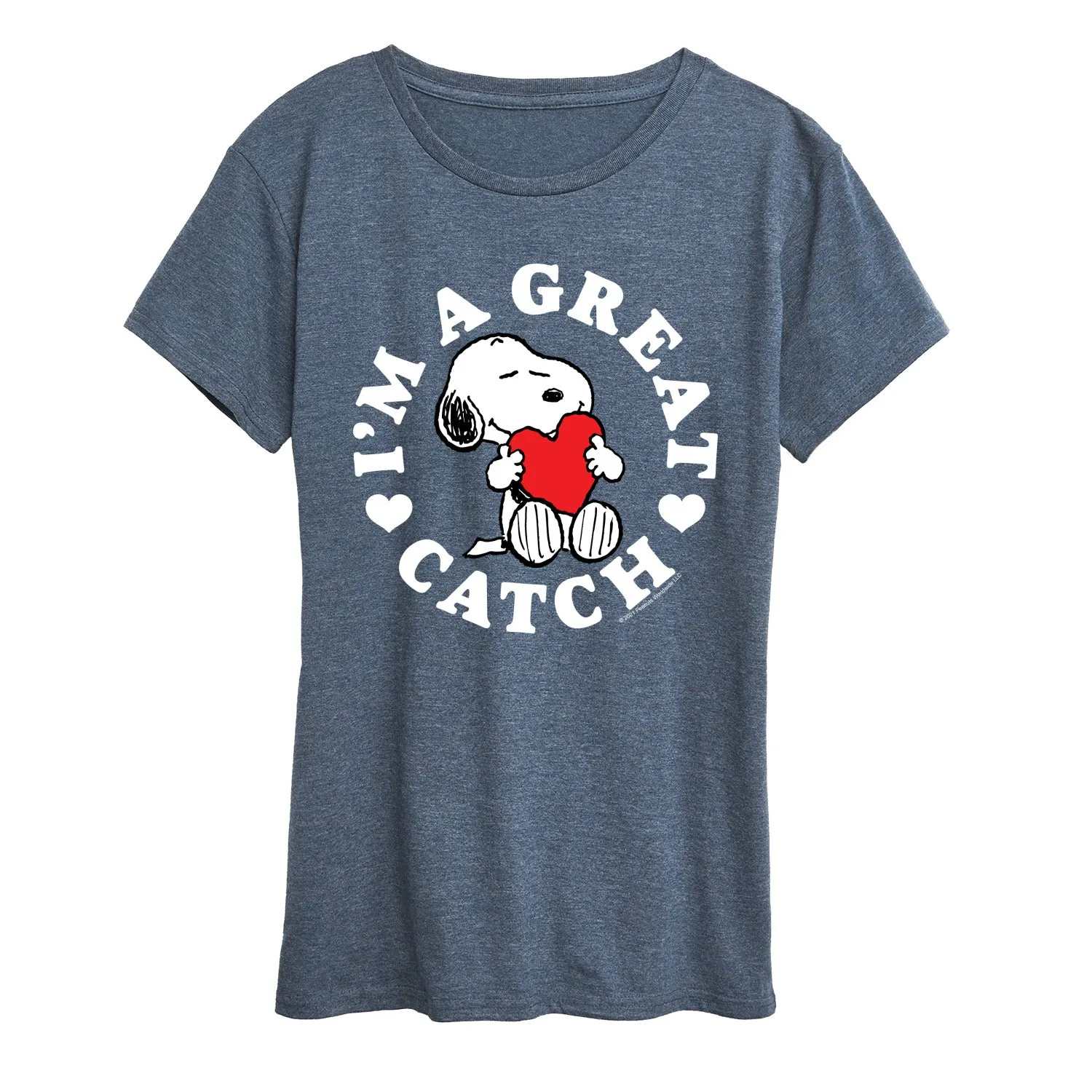 Peanuts - I'm a Great Catch - Women's Short Sleeve Graphic T-Shirt sold by Zulily product image thumbnail 3