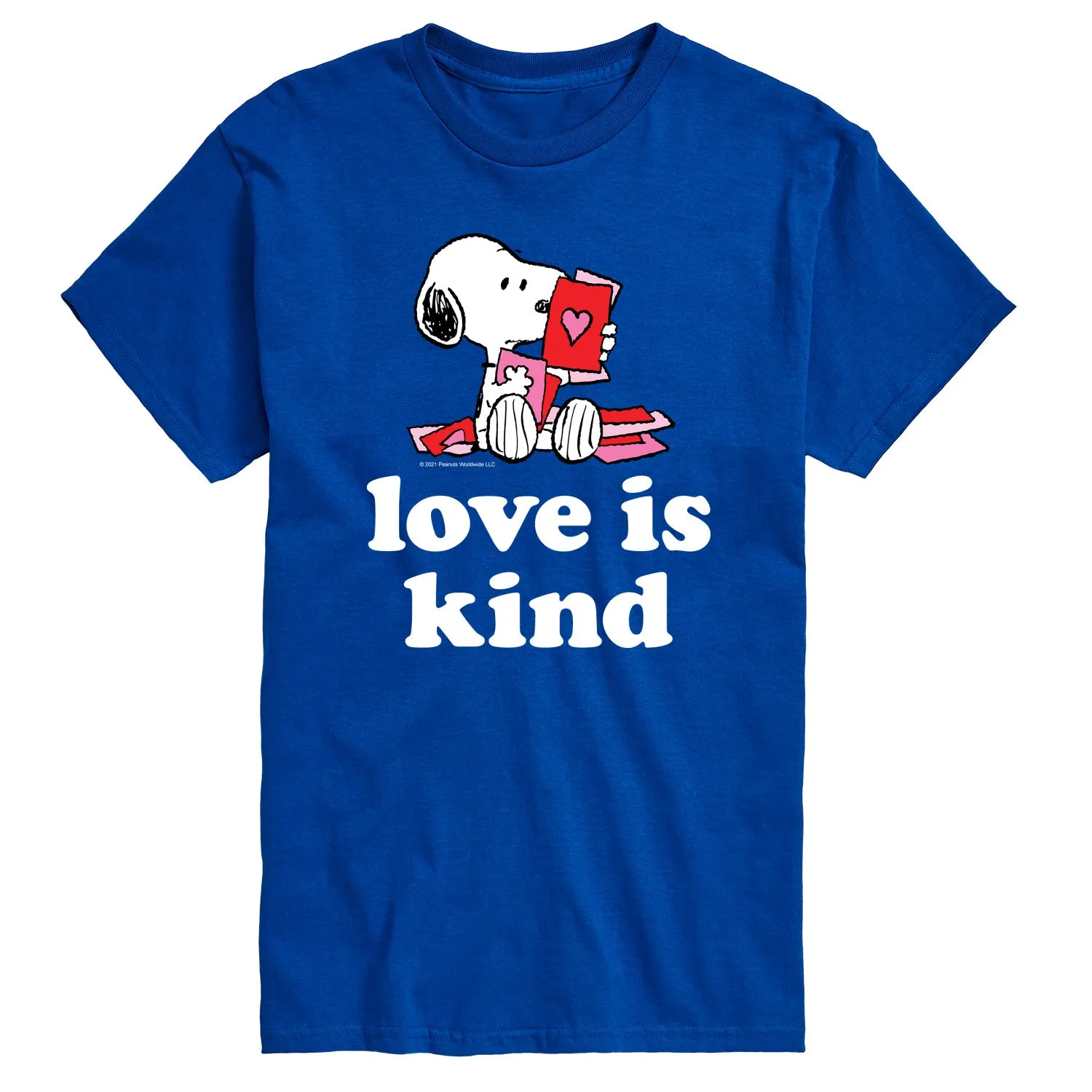 Peanuts - Love is Kind - Men's Short Sleeve Graphic T-Shirt sold by Zulily