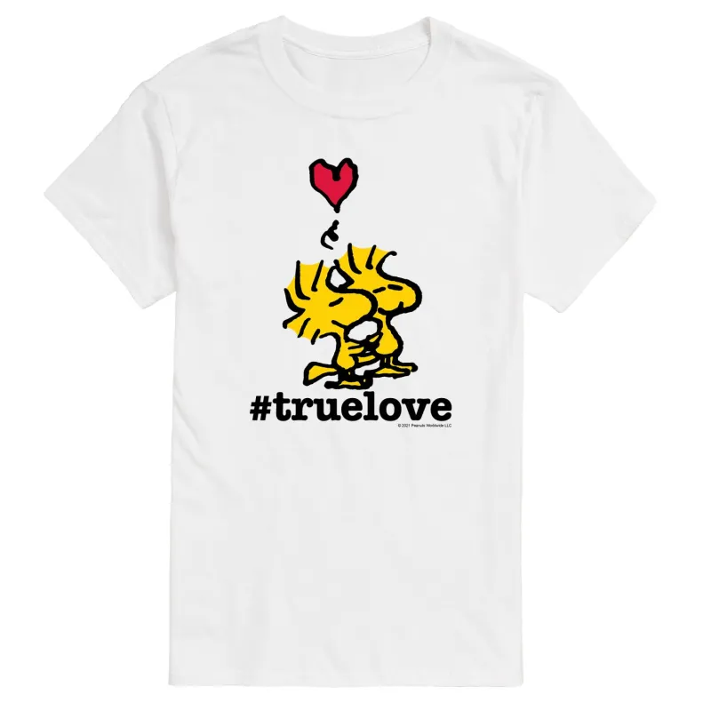 Peanuts - Woodstock True Love - Men's Short Sleeve Graphic T-Shirt sold by Zulily