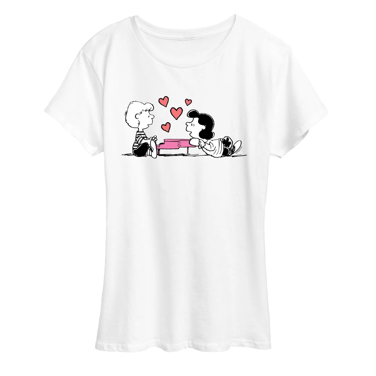 Peanuts - Lucy and Schroeder Piano - Women's Short Sleeve Graphic T-Shirt sold by Zulily product image thumbnail 3