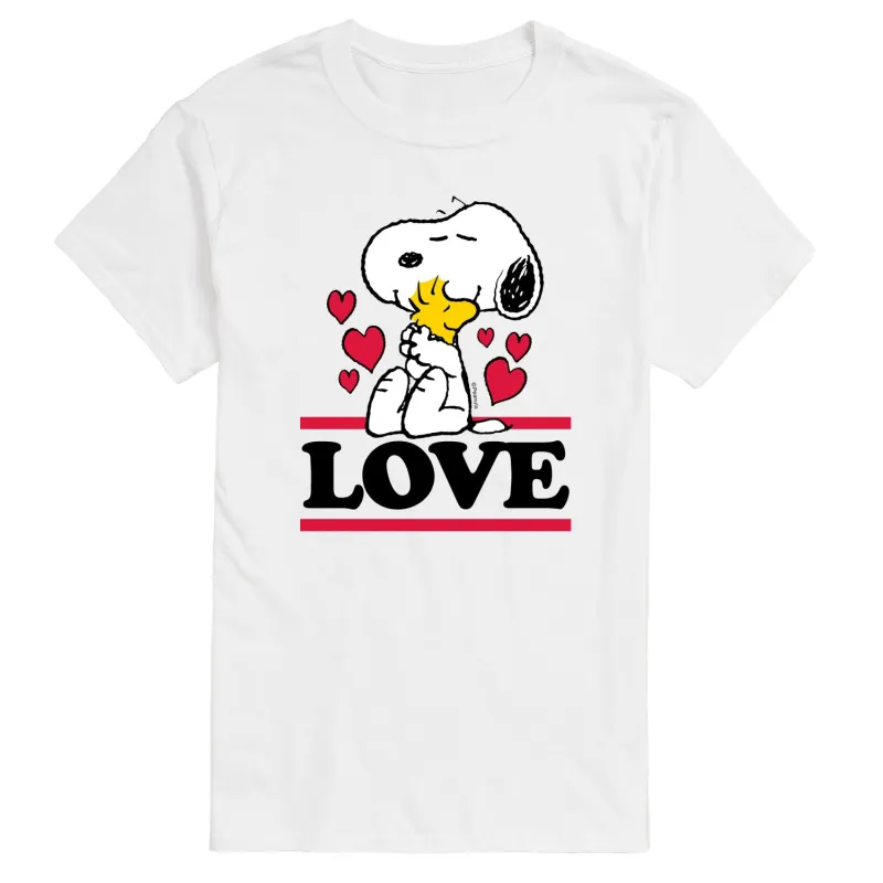 Peanuts - Love Snoopy Woodstock - Men's Short Sleeve Graphic T-Shirt sold by Zulily