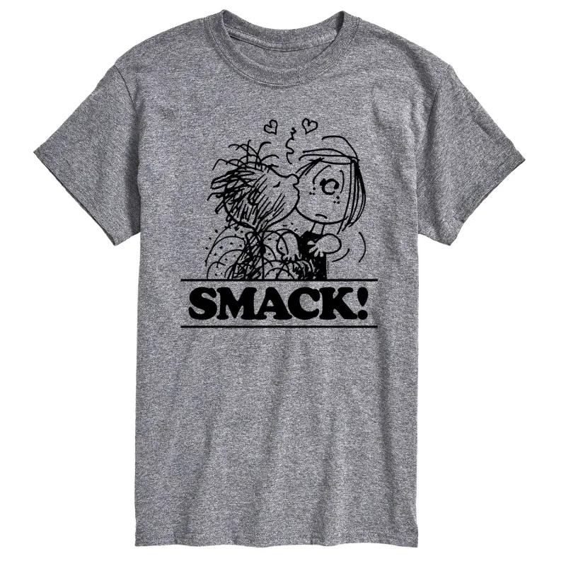Peanuts - Pigpen Peppermint Patty Smack - Men's Short Sleeve Graphic T-Shirt made by Peanuts