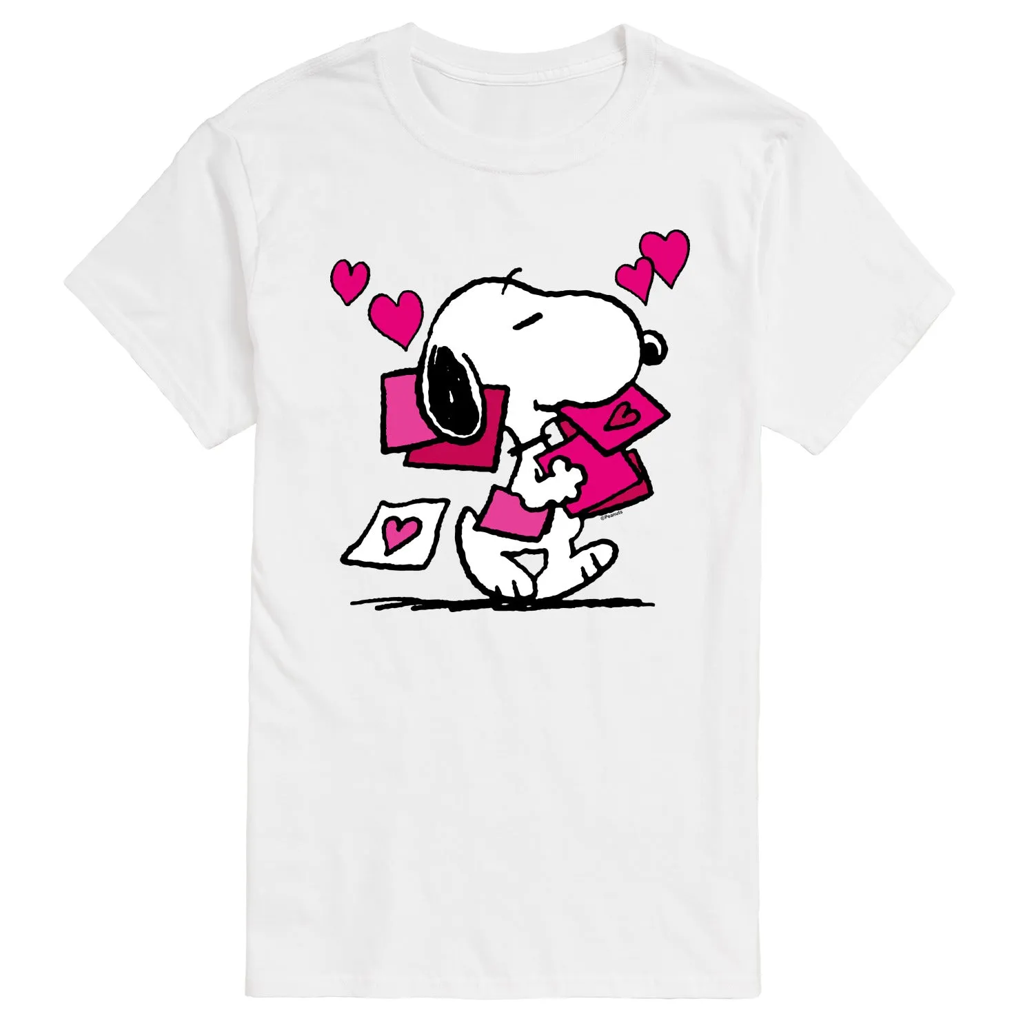 Peanuts - Snoopy Valentines Cards - Men's Short Sleeve Graphic T-Shirt sold by Zulily product image thumbnail 3