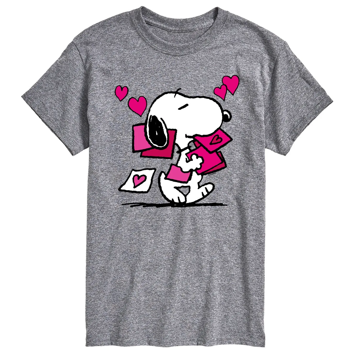 Peanuts - Snoopy Valentines Cards - Men's Short Sleeve Graphic T-Shirt sold by Zulily