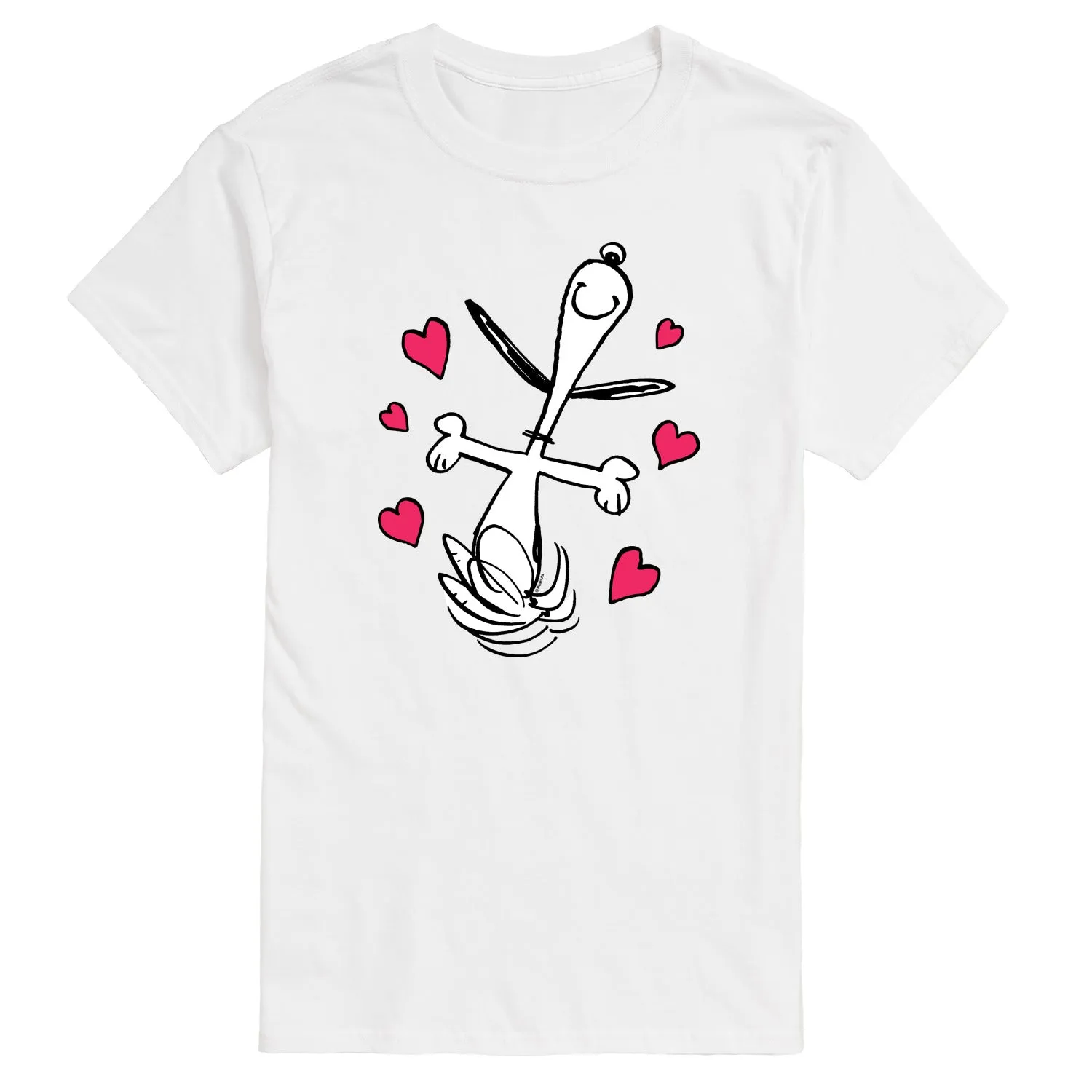 Peanuts - Snoopy Dancing Hearts - Men's Short Sleeve Graphic T-Shirt sold by Zulily product image thumbnail 3