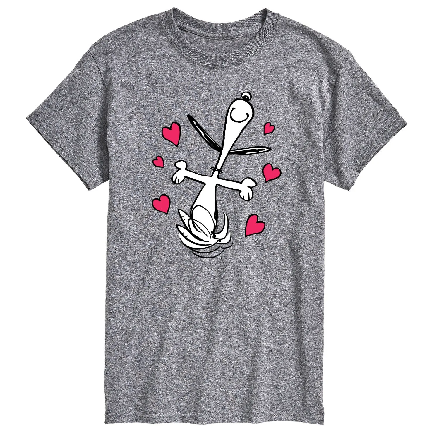 Peanuts - Snoopy Dancing Hearts - Men's Short Sleeve Graphic T-Shirt sold by Zulily product image thumbnail 2