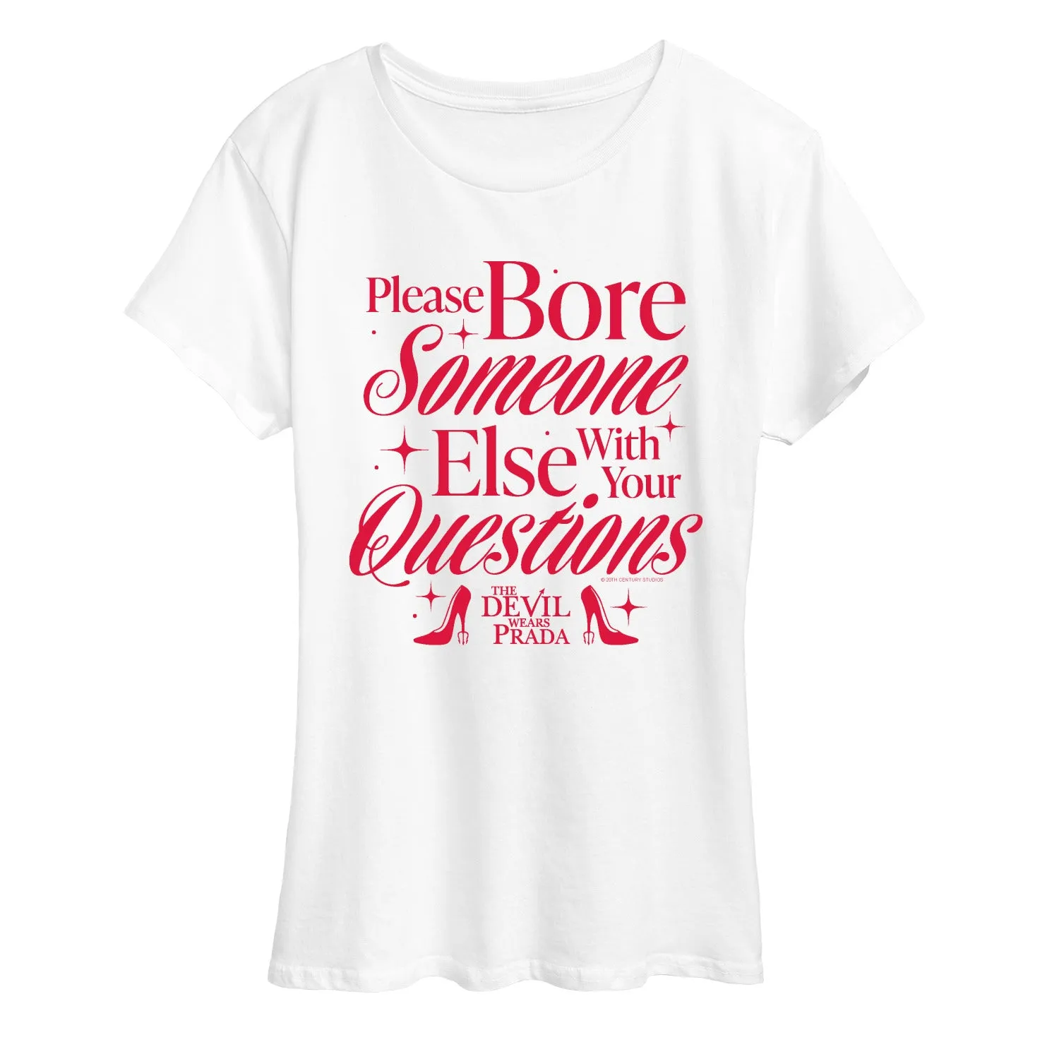 The Devil Wears Prada - Please Bore Someone Else - Women's Short Sleeve Graphic T-Shirt sold by Zulily