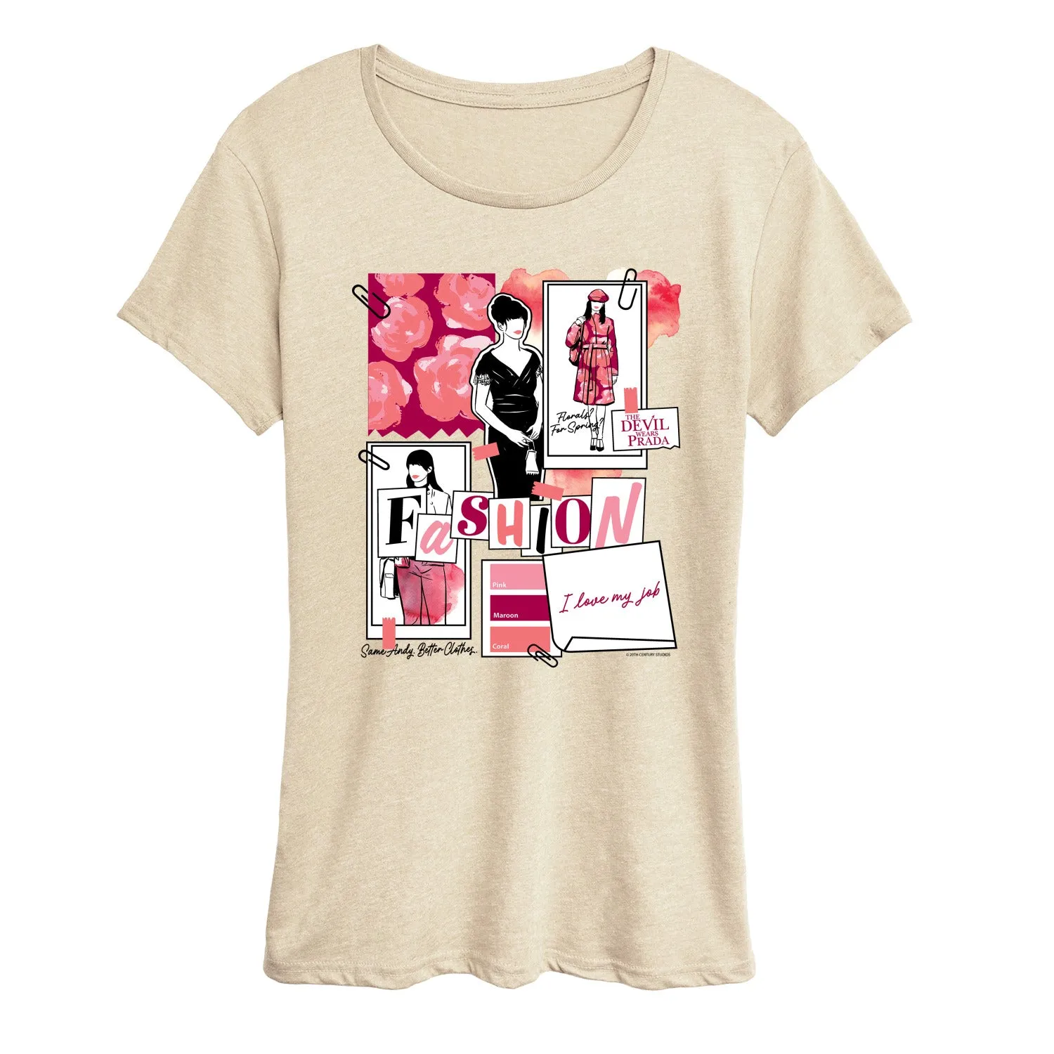The Devil Wears Prada - Fashion Sketchbook - Women's Short Sleeve Graphic T-Shirt sold by Zulily product image thumbnail 2