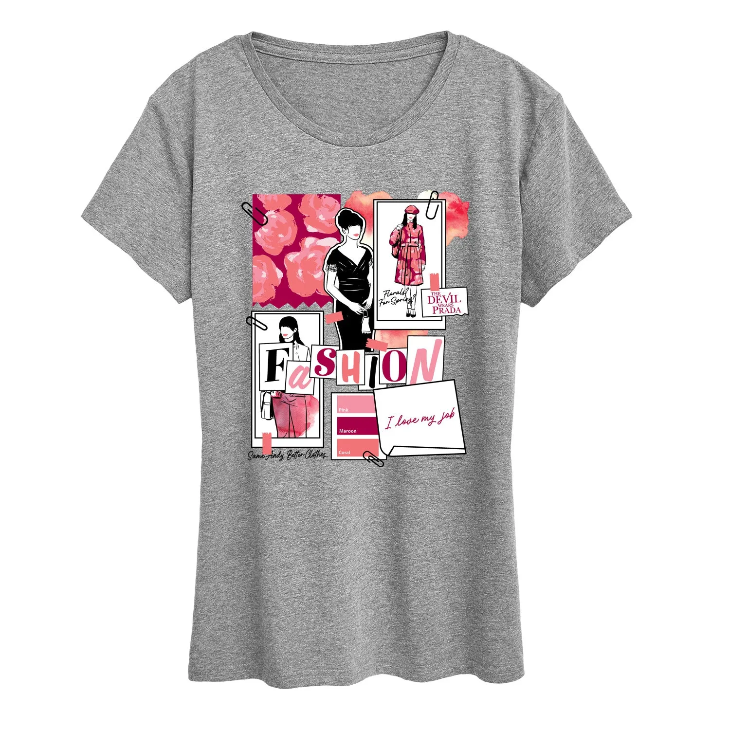 The Devil Wears Prada - Fashion Sketchbook - Women's Short Sleeve Graphic T-Shirt sold by Zulily product image thumbnail 3