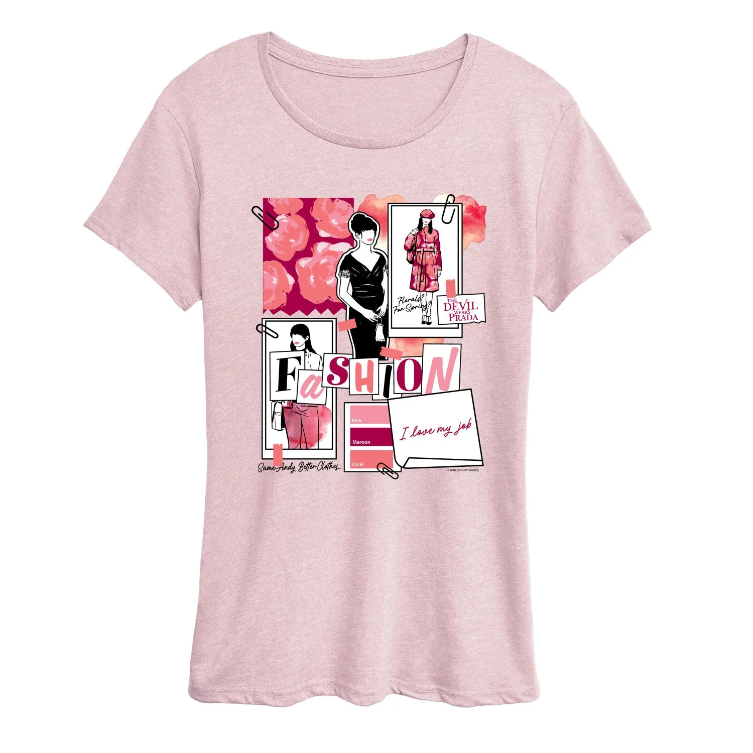 The Devil Wears Prada - Fashion Sketchbook - Women's Short Sleeve Graphic T-Shirt sold by Zulily product image thumbnail 4