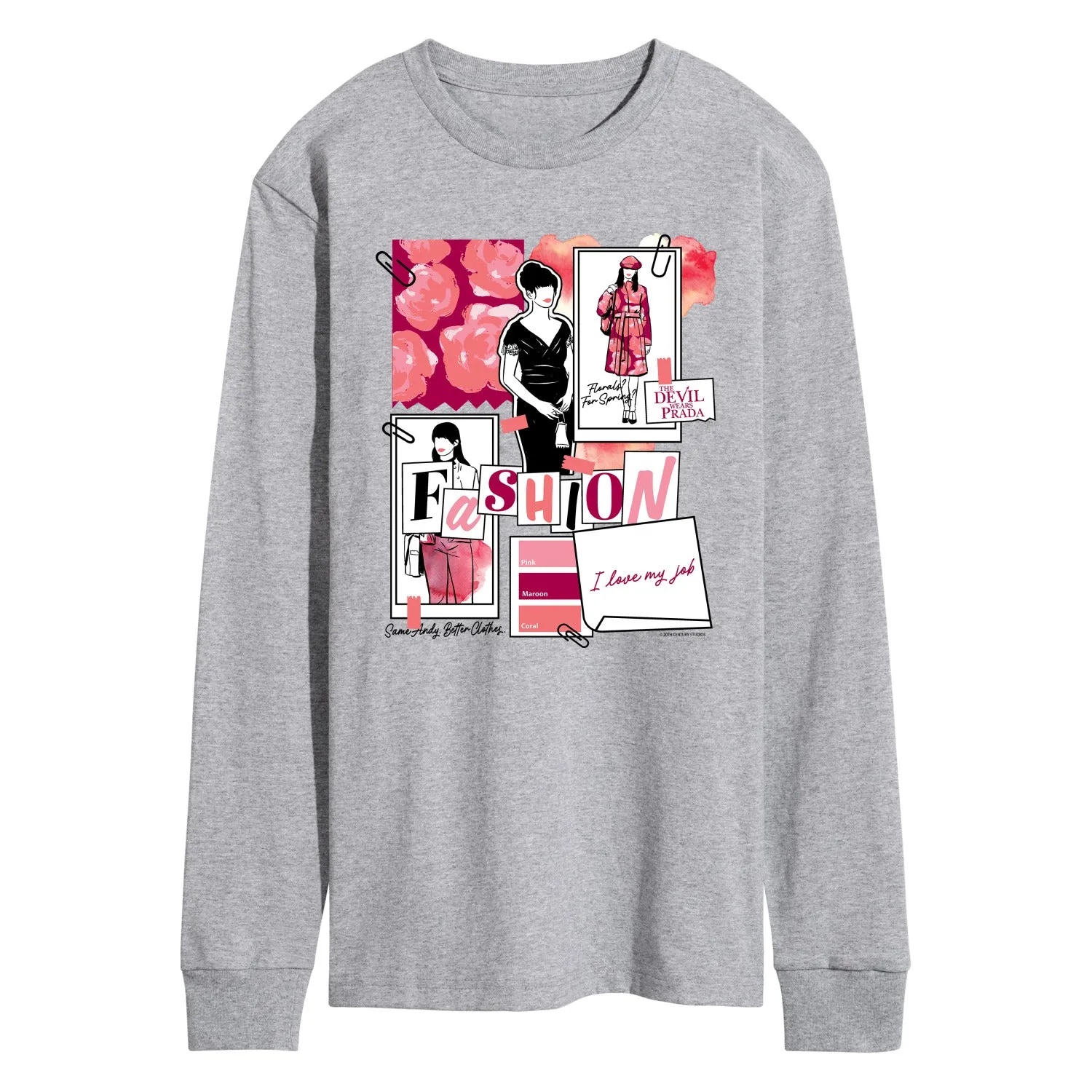 The Devil Wears Prada - Fashion Sketchbook - Men's Long Sleeve Graphic T-Shirt sold by Zulily product image thumbnail 2