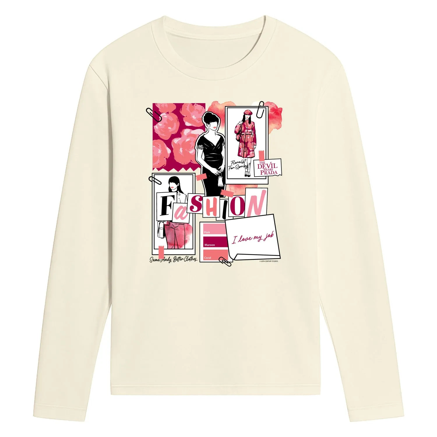 The Devil Wears Prada - Fashion Sketchbook - Men's Long Sleeve Graphic T-Shirt sold by Zulily product image thumbnail 3
