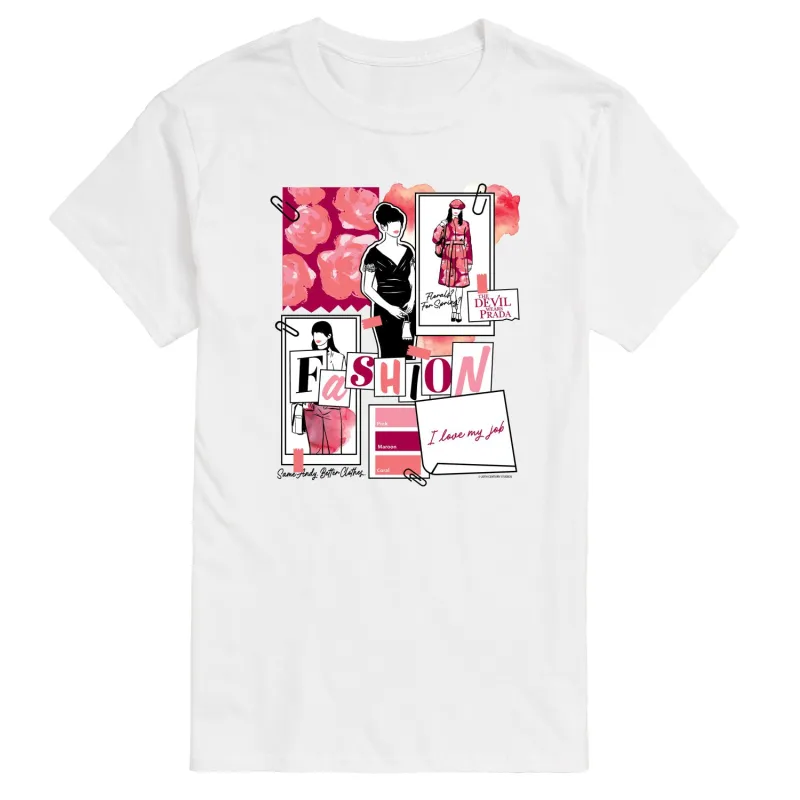 The Devil Wears Prada - Fashion Sketchbook - Men's Short Sleeve Graphic T-Shirt sold by Zulily