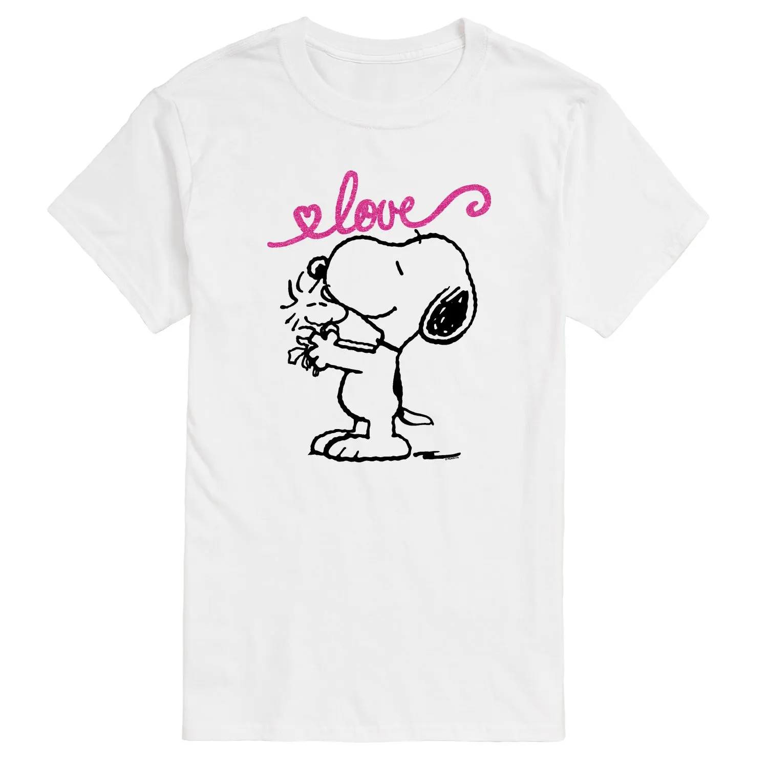 Peanuts - Love Snoopy and Woodstock - Men's Short Sleeve Graphic T-Shirt sold by Zulily