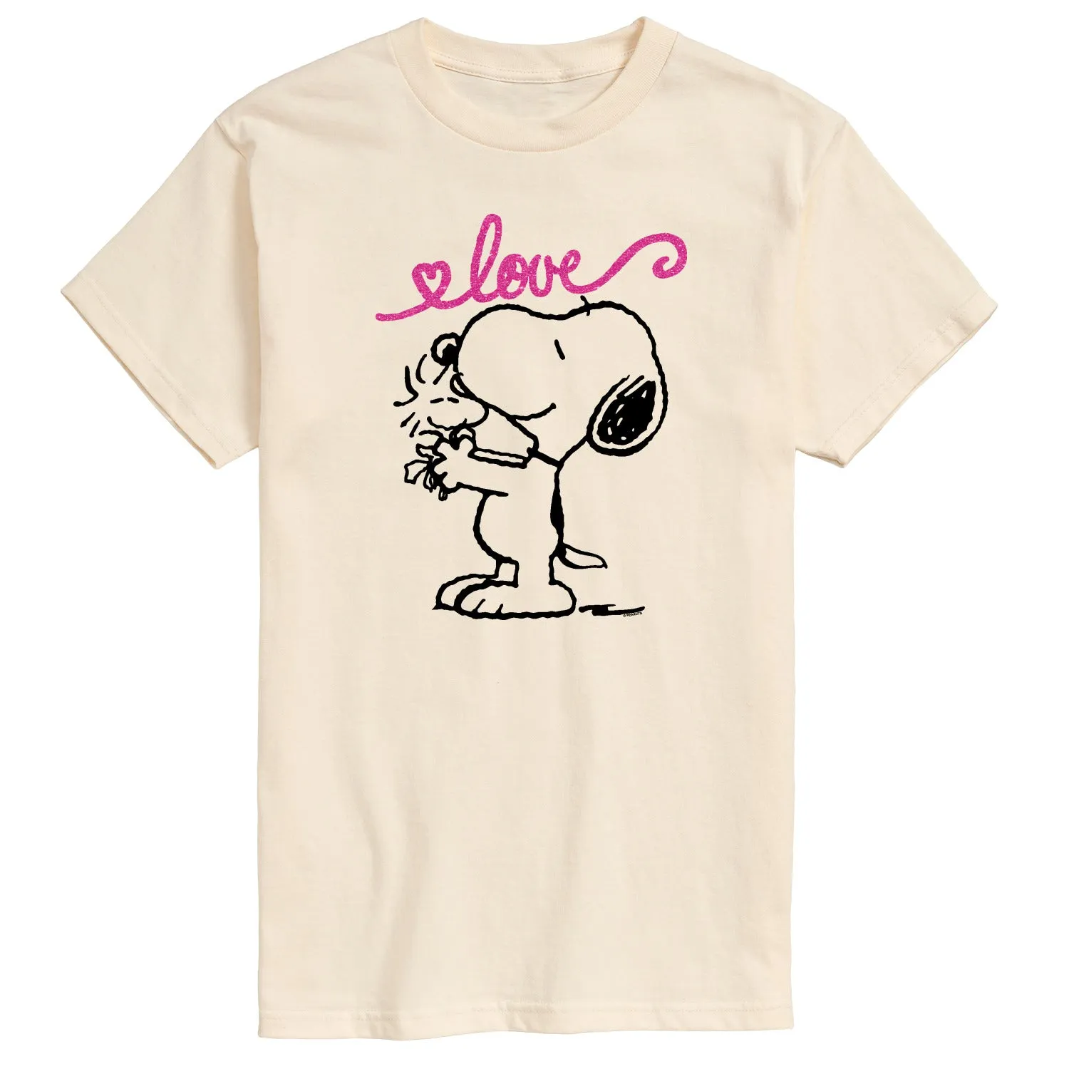 Peanuts - Love Snoopy and Woodstock - Men's Short Sleeve Graphic T-Shirt sold by Zulily product image thumbnail 2