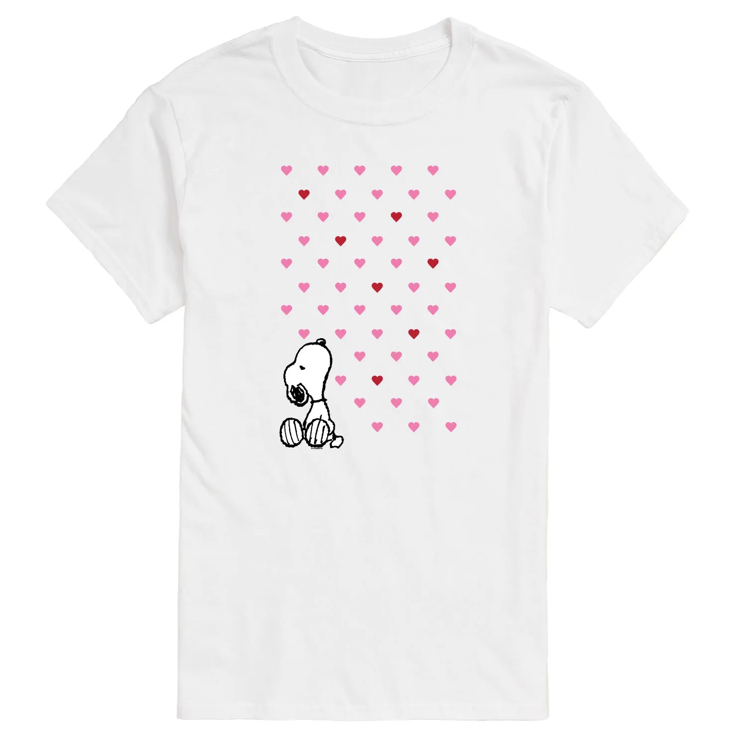 Peanuts - Snoopy Heart Grid - Men's Short Sleeve Graphic T-Shirt sold by Zulily