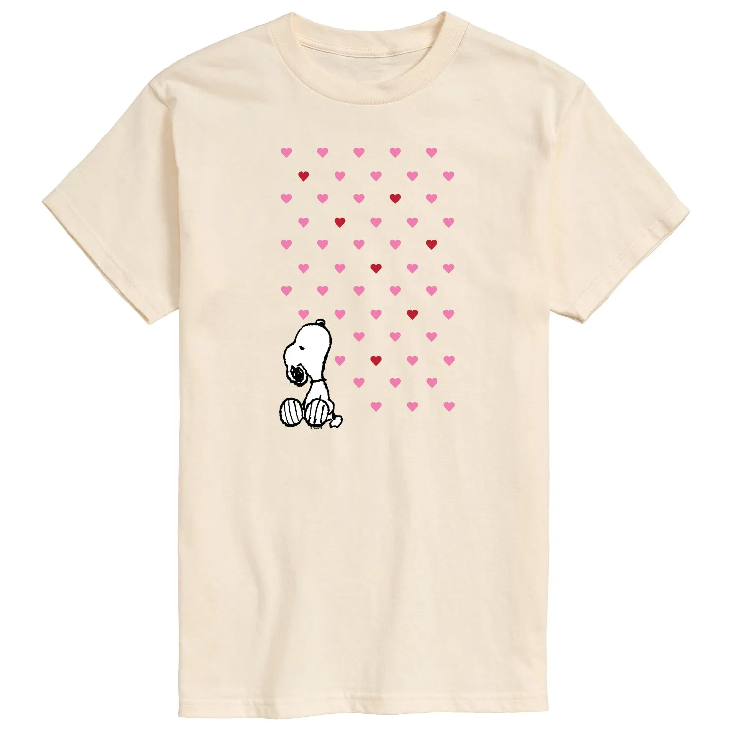 Peanuts - Snoopy Heart Grid - Men's Short Sleeve Graphic T-Shirt sold by Zulily product image thumbnail 2