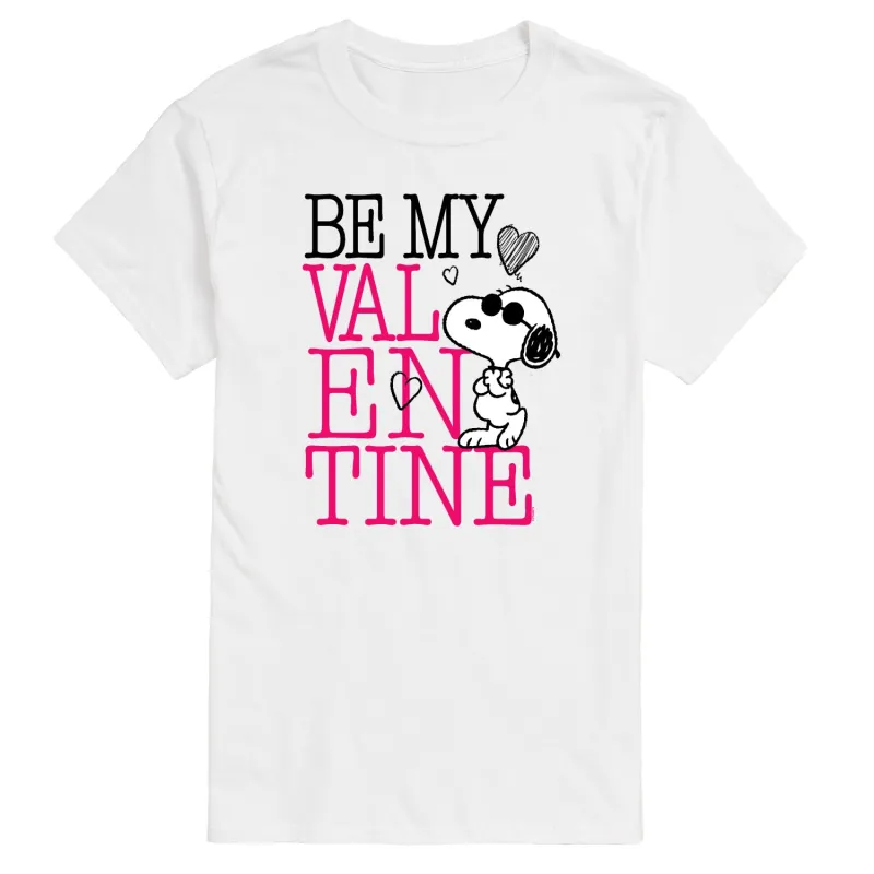 Peanuts - Be My Valentine - Men's Short Sleeve Graphic T-Shirt sold by Zulily