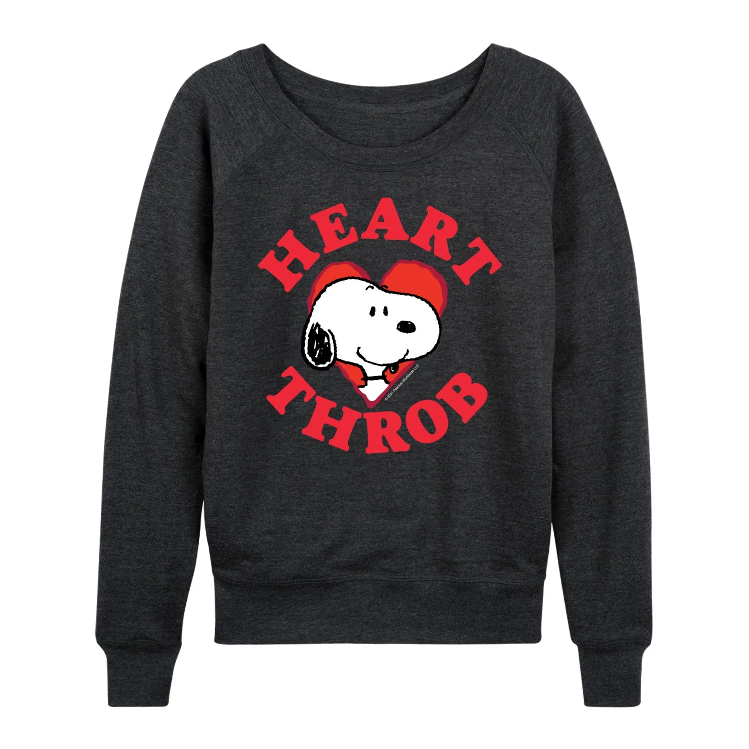 Peanuts - Snoopy Heart Throb - Women's French Terry Long Sleeve Pullover sold by Zulily product image thumbnail 3