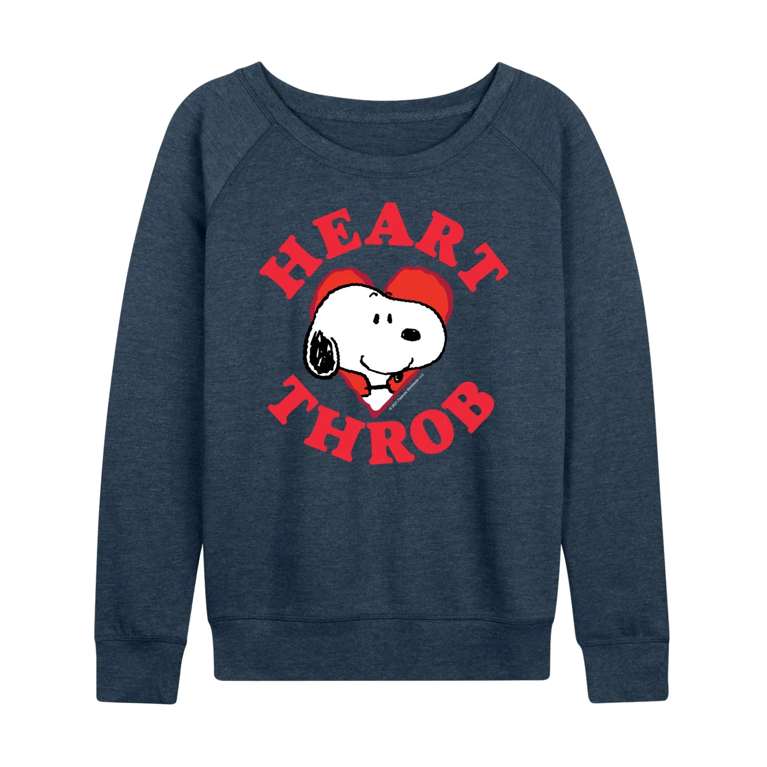 Peanuts - Snoopy Heart Throb - Women's French Terry Long Sleeve Pullover sold by Zulily