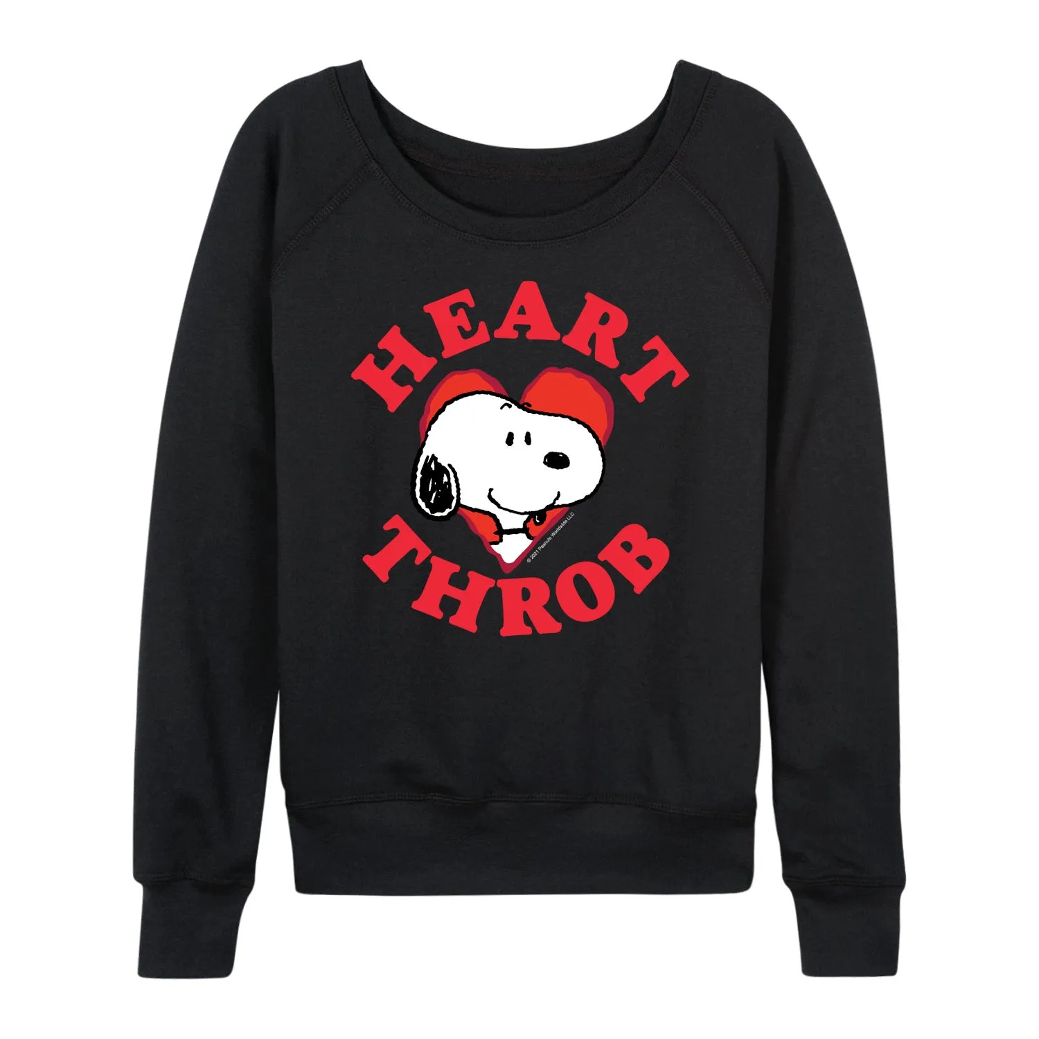 Peanuts - Snoopy Heart Throb - Women's French Terry Long Sleeve Pullover sold by Zulily product image thumbnail 2
